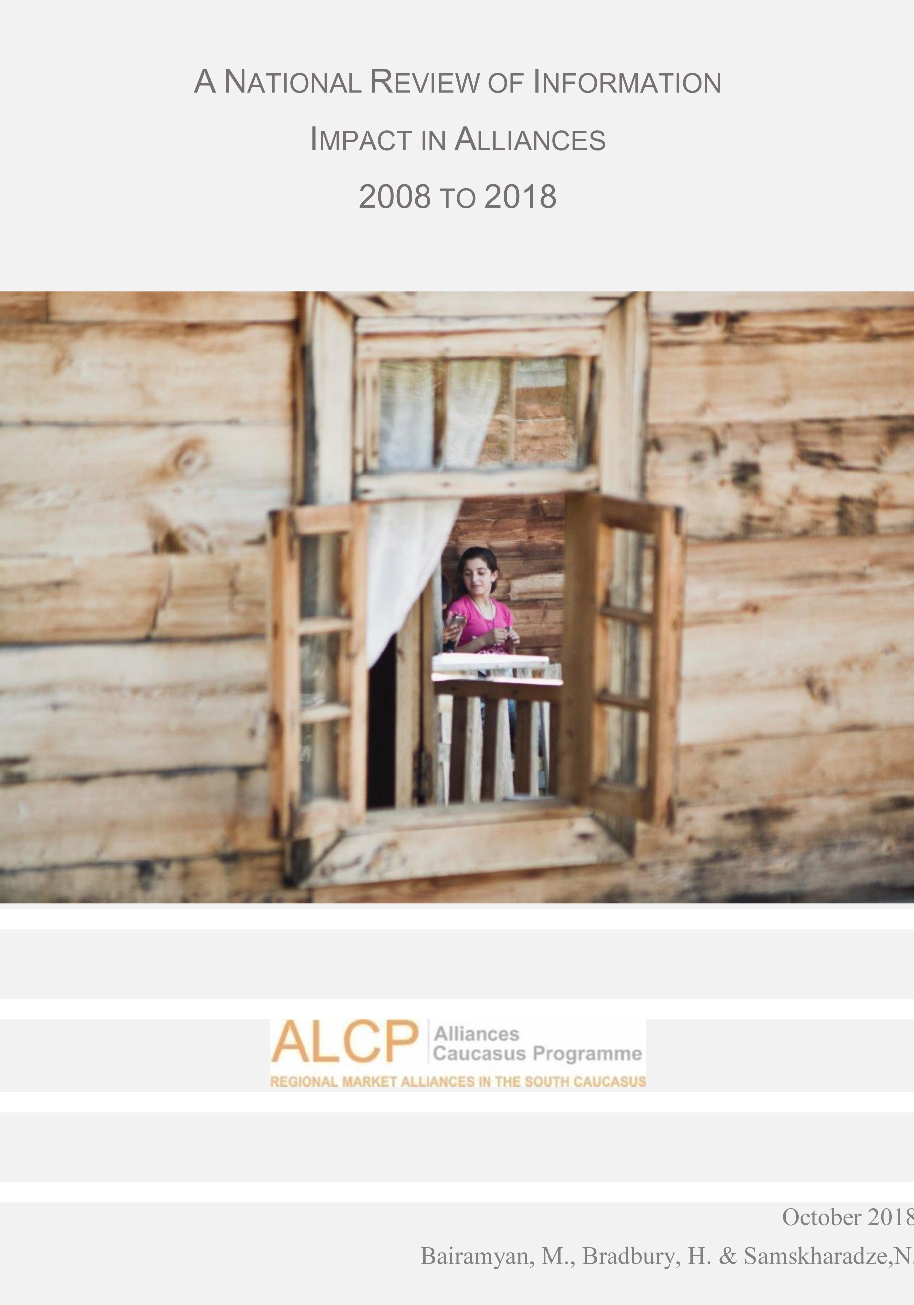 A National Review of Information Impact in ALCP 2008 to 2018